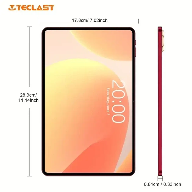Планшет Teclast T60AI 12" 6/128GB Wi-Fi Cherry Red (Android 15, Allwinner A733, 8000 мАг) з чохлом та кабелем USB-C - зображення 6