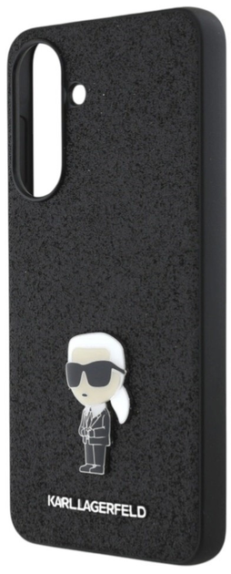 Панель Karl Lagerfeld Fixed Glitter Ikonik Logo Metal Pin для Samsung Galaxy A56 Black (3666339454487) - зображення 2