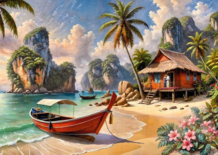 Puzzle CherryPazzi Thai paradise 1000 elementów 31018 (5903728731018) - obraz 2