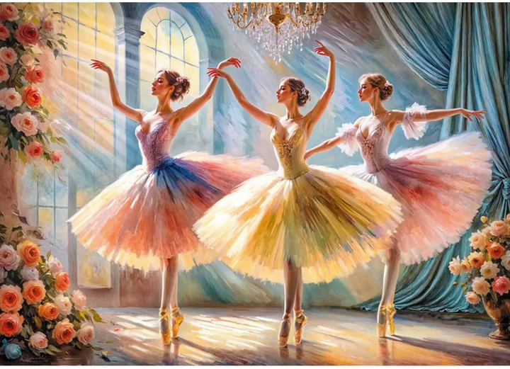 Puzzle CherryPazzi Grace in motion 1000 elementów 31001 (5903728731001) - obraz 2