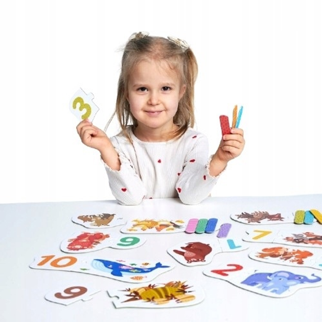 Puzzle do pary CzuCzu Cyferki 20 elementów 493686 (5902983493686) - obraz 4