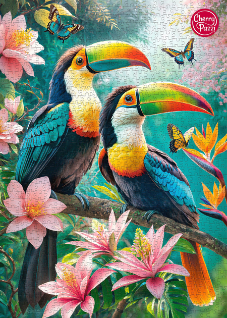 Puzzle CherryPazzi Toucans paradise 1000 elementów 30769 (5903728730769) - obraz 4