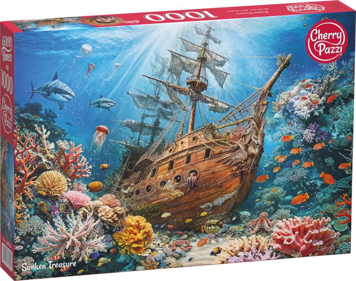 Puzzle CherryPazzi Sunken treasure 1000 elementów 30820 (5903728730820) - obraz 1