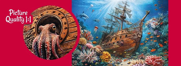 Puzzle CherryPazzi Sunken treasure 1000 elementów 30820 (5903728730820) - obraz 2