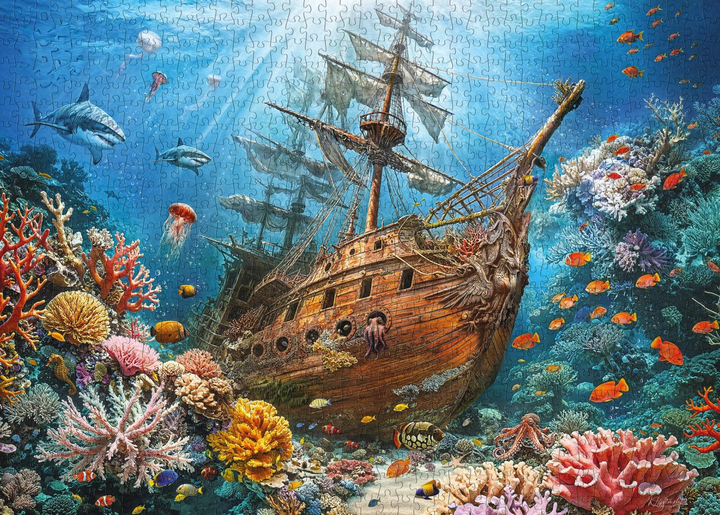 Puzzle CherryPazzi Sunken treasure 1000 elementów 30820 (5903728730820) - obraz 3