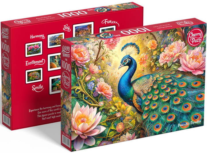 Puzzle CherryPazzi Peacock s paradise 1000 elementów 30929 (5903728730929) - obraz 7