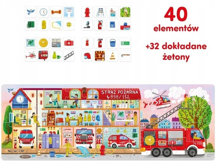 Пазли CzuCzu Як Працює Пожежна Машина 40 елементів 3808 (5902983493808) - зображення 2