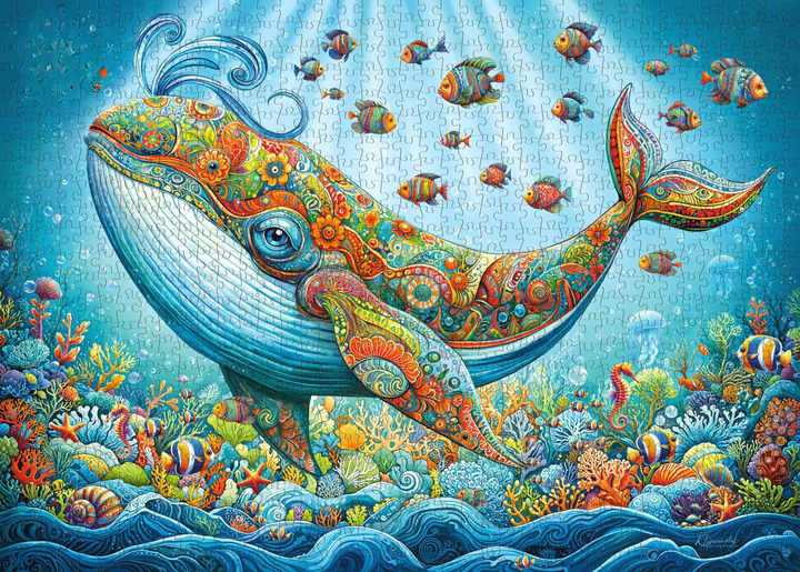 Puzzle CherryPazzi Prince of whales 1000 elementów 30974 (5903728730974) - obraz 3