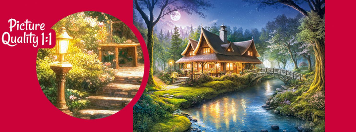 Puzzle CherryPazzi Forester s cottage 1000 elementów 30684 (5903728730684) - obraz 2
