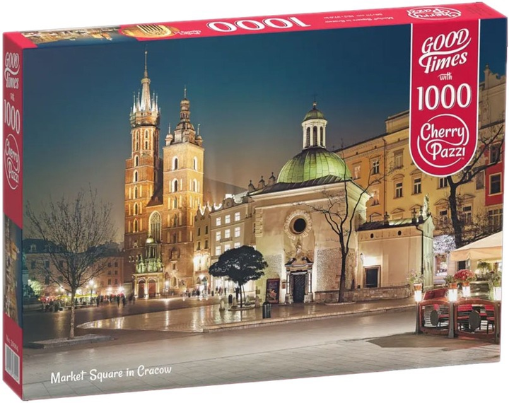 Puzzle CherryPazzi Market square in Cracow 1000 elementów 30004 (5903728730004) - obraz 1