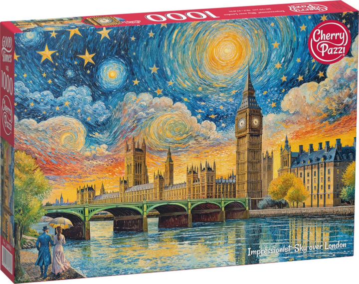 Puzzle CherryPazzi Impressionist sky over London 1000 elementów 30885 (5903728730882) - obraz 1