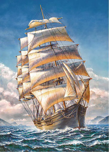 Puzzle CherryPazzi Sailing the wr Grace 1000 elementów 30448 (5903728730448) - obraz 2