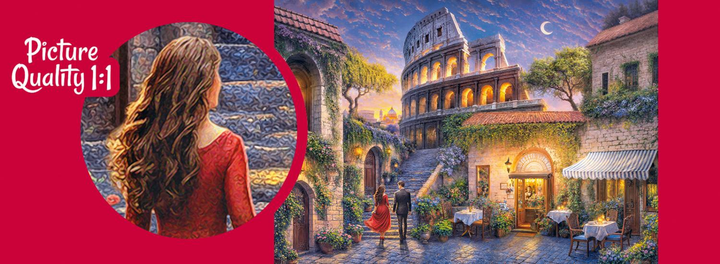 Puzzle CherryPazzi Romantic Rome 1000 elementów 30714 (5903728730714) - obraz 2