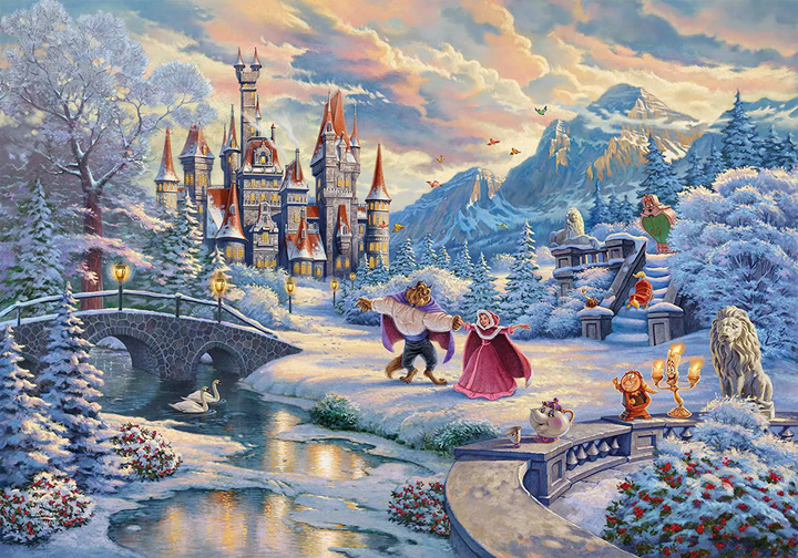 Puzzle Schmidt Spiele T. Kinkade Piękna i bestia Disney 1000 elementów 109413 (4001504596712) - obraz 2