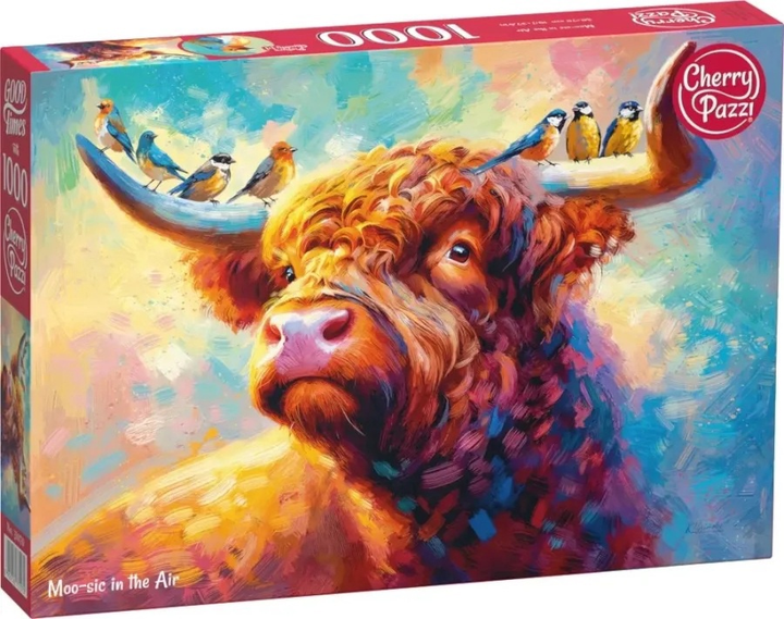 Puzzle CherryPazzi Moo-Sic in the air 1000 elementów 31070 (5903728731070) - obraz 1