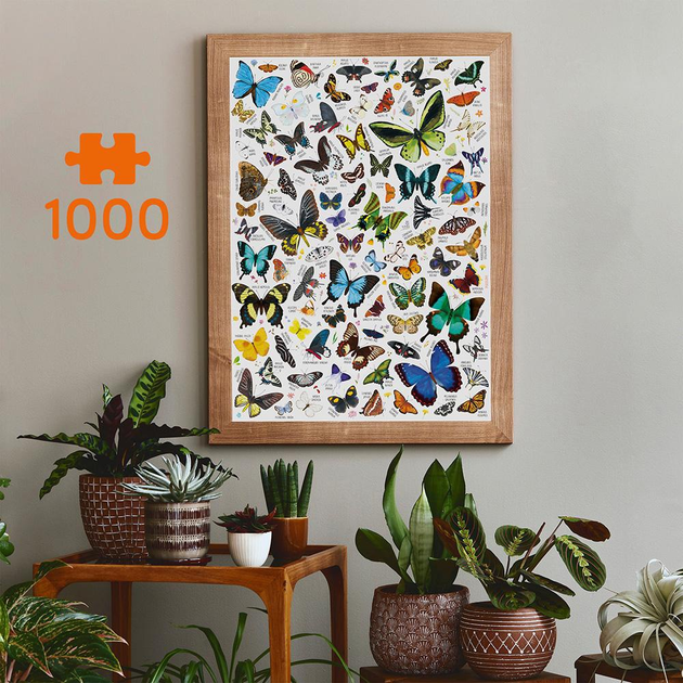 Пазли CzuCzu Puzzlove Метелики 1000 елементів 493655 (5902983493655) - зображення 5