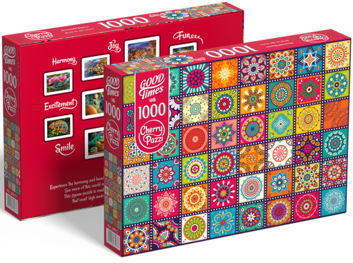 Puzzle CherryPazzi Ornamental squares 1000 elementów 30677 (5903728730677) - obraz 2