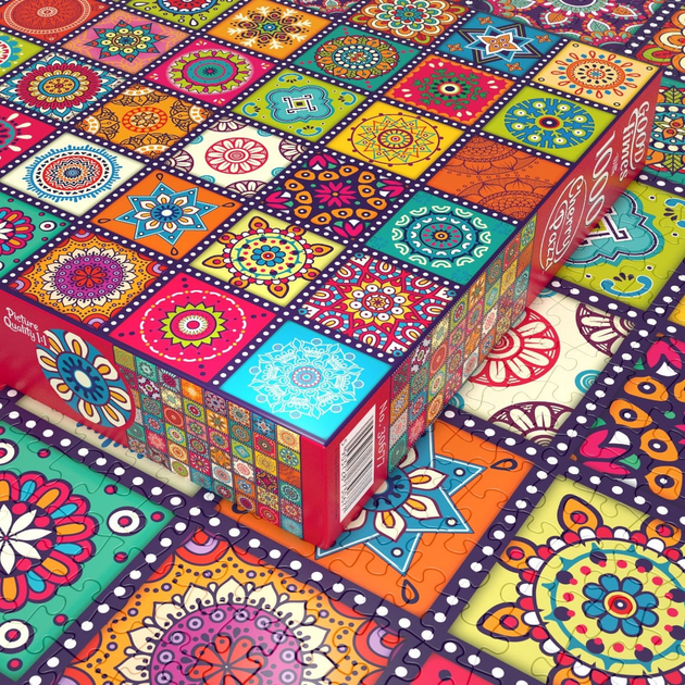 Puzzle CherryPazzi Ornamental squares 1000 elementów 30677 (5903728730677) - obraz 5