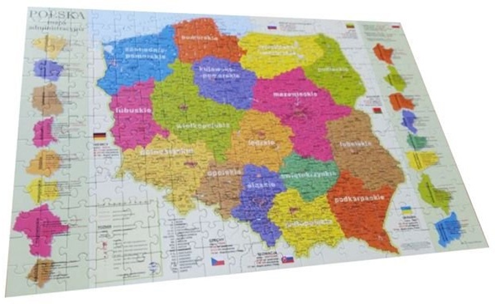 Puzzle edukacyjne Zachem Nauka i zabawa Mapa Polski 260 elementów ZA6944 (5906727906944) - obraz 3