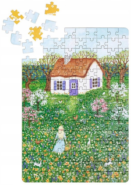 Набір пазлів CzuCzu Puzzlove Час для квітів 4 x 150 елементів 493822 (5902983493822) - зображення 4