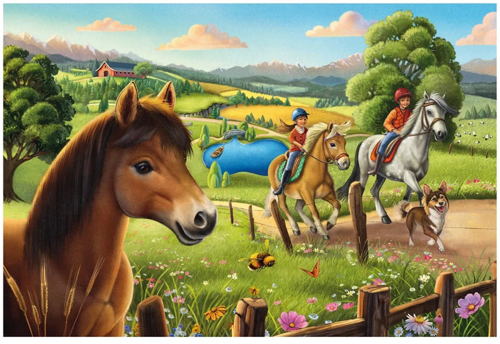 Zestaw puzzli Schmidt Spiele Konie 3 x 48 elementów 112942 (4001504565190) - obraz 2