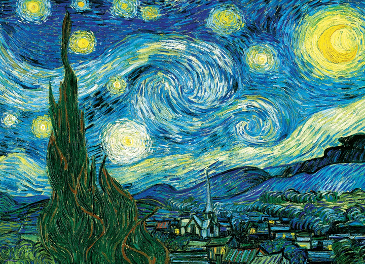 Puzzle Eurographics Kids Smartkids Van Gogh Starry night 100 elementów 6100-1204 (628136412049) - obraz 2