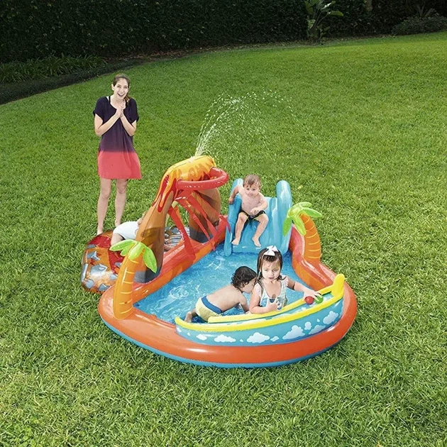Надувной игровой центр с горкой Bestway 53069 Play Center 265×265×104 см, 208 л - изображение 4