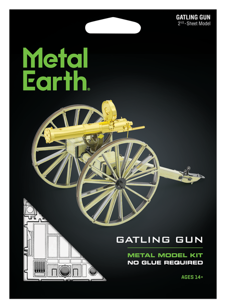 Металевий 3D конструктор "Wild West Gatling Gun", Metal Earth, MMS188 - зображення 6