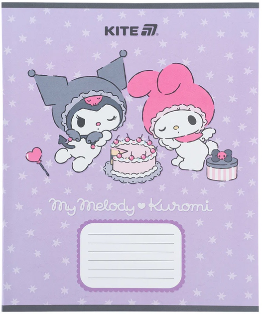 Набір шкільних зошитів Kite Kuromi 12 аркушів у косу лінію 25 шт (HK25-235-2) - зображення 12