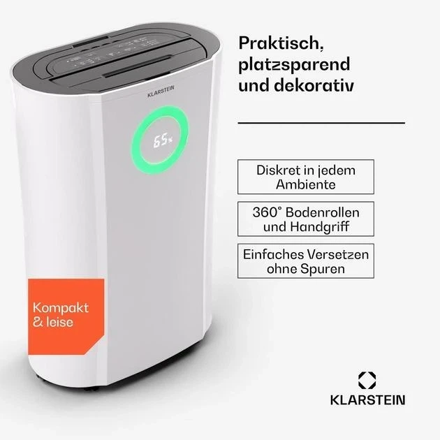 Осушитель воздуха KLARSTEIN DryFy Pro Connect 20 Белый - изображение 3
