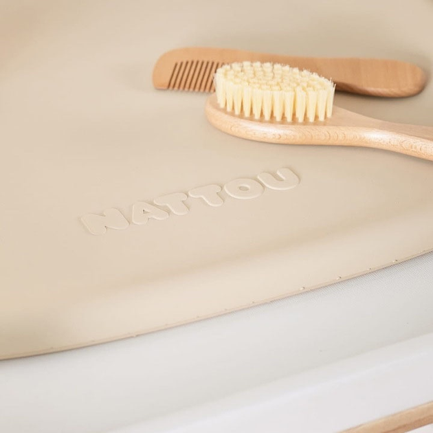 Матрац пеленальний Nattou Softy Beige без BPA 50 x 70 см + Aquaint 50 мл (8596202016670) - зображення 5
