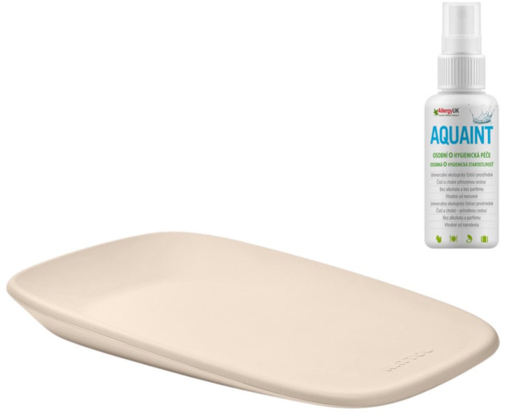 Матрац пеленальний Nattou Softy Beige без BPA 50 x 70 см + Aquaint 50 мл (8596202016670) - зображення 1