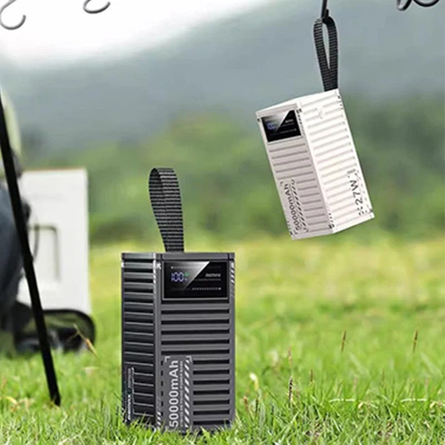 Павербанк Remax RPP-161 50000 mAh 27W 4USB/Type-C Портативний зовнішній акумулятор Power Bank зі швидкою зарядкою PD27W+QC22.5W Grey - Фото 9 Павербанк Remax RPP-161 50000 mAh 27W 4USB/Type-C Портативний зовнішній акумулятор Power Bank зі швидкою зарядкою PD27W+QC22.5W Grey - зображення 9