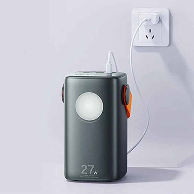 Павербанк Remax RPP-123 60000 mAh 27W 3USB/Type-C Портативний зовнішній акумулятор Power Bank зі швидкою зарядкою PD27W+QC22.5W та ліхтариком Black - зображення 9