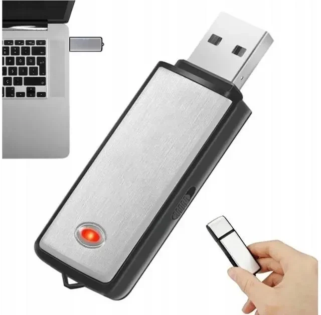 Цифровий диктофон USB флешка для запису розмов з активацією голосом пластик чорний 63×20×9 мм портативний - Фото 3 Цифровий диктофон USB флешка для запису розмов з активацією голосом пластик чорний 63×20×9 мм портативний - зображення 3