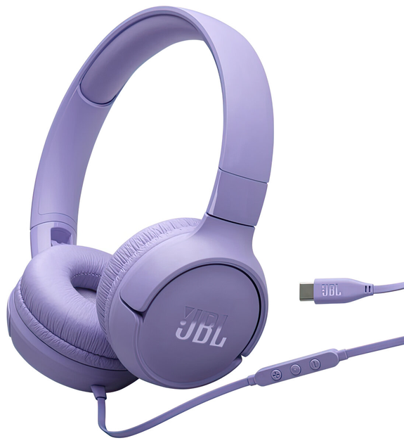 Навушники JBL Tune 520C USB-C Purple (JBLT520CPUR) - зображення 1
