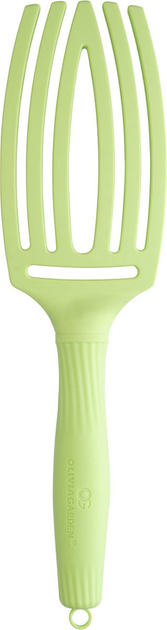 Szczotka do włosów Olivia Garden Fingerbrush Dolce Vita zielona (5414343018830) - obraz 3