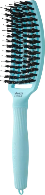 Szczotka do włosów Olivia Garden Fingerbrush Dolce Vita niebieska (5414343018823) - obraz 3