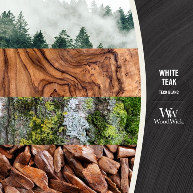 Świeca zapachowa Woodwick White Teak 275 g (5038581062327) - obraz 2