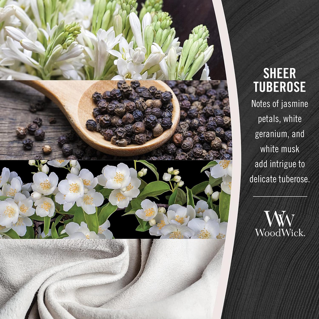 Świeca zapachowa Woodwick Sheer Tuberose 610 g (5038581148687) - obraz 3