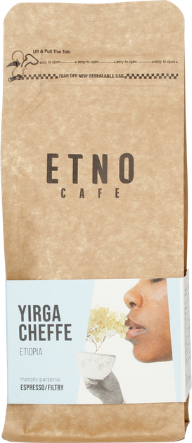 Кава в зернах Etno Cafe Etiopia Yirgacheffe 250 г (5902768699265) - зображення 1