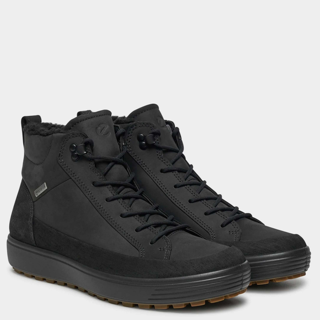 Zimowe trzewiki męskie skórzane Gore-Tex ECCO Soft 7 Tred M 45044451052 43 28.2 cm Czarne (194891609203) - obraz 2