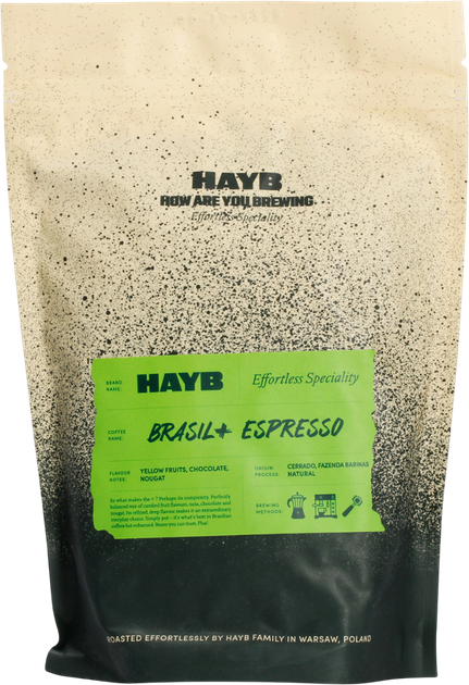 Kawa ziarnista Hayb Brasil+ Espresso 250 g (5904844570024) - obraz 1