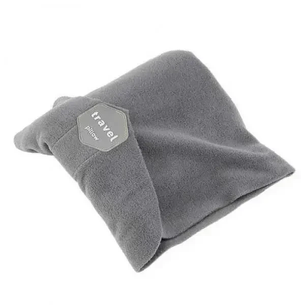 Подушка для шеи Travel Pillow Серая дорожная для сна - Фото 1 Подушка для шеи Travel Pillow Серая дорожная для сна - изображение 1