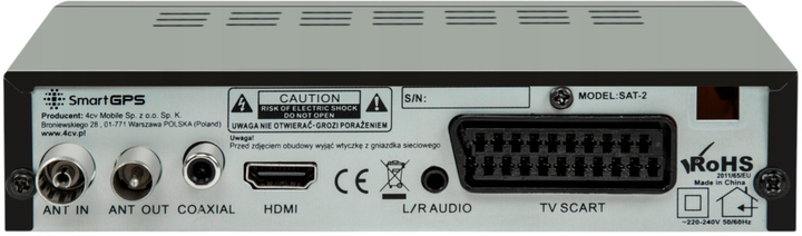 Dekoder SmartGPS SAT-2 (DVB-T2 HEVC) (5905279820784) - obraz 5