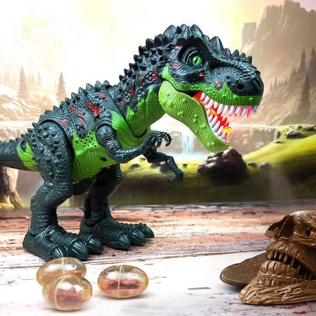 Zestaw figurek Springos Dinozaury T-Rex ze światłami i efektami dźwiękowymi (KG0027) (5907719463490) - obraz 2