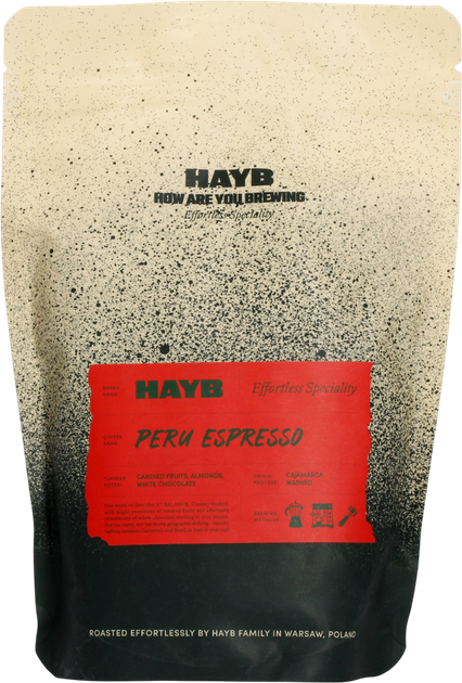 Kawa ziarnista Hayb Peru Espresso 250 g (5904844570512) - obraz 1