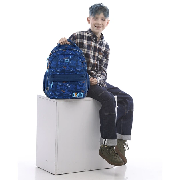 Рюкзак школьный GoPack Education Crazy Skate GO25-182M-7 15 л - Фото 10 Рюкзак школьный GoPack Education Crazy Skate GO25-182M-7 15 л - изображение 10