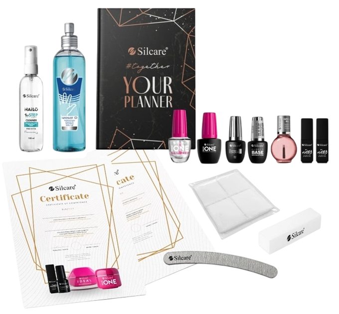 Zestaw do manicure Silcare Trener Hybrid Flexy 17 elementów (5902560566185) - obraz 1
