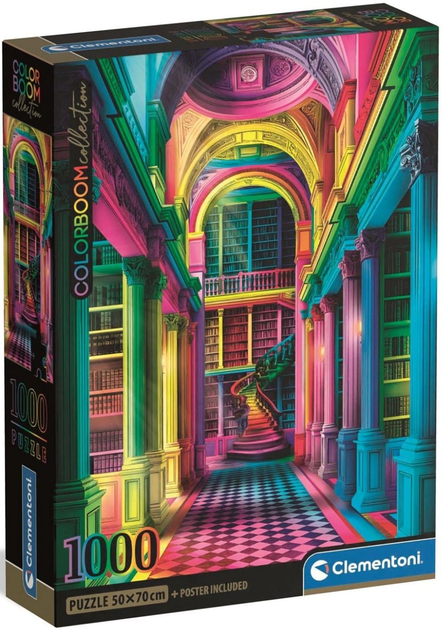 Puzzle Clementoni Colorboom Athenaeum 1000 elementów 37062 (8005125370627) - obraz 1